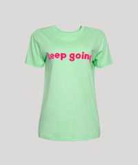 T-Shirt-Feminina-Mindset--Keep-Going--Manga-Curta-Decote-Redondo-Verde-Claro-9843842-Verde_Claro_5