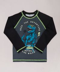 Camiseta-de-Praia-Infantil-Raglan-Dinossauro-Surfista-Manga-Longa-com-Protecao-UV50--Chumbo-9744457-Chumbo_1