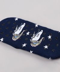 Meia-Feminina-Sapatilha-Estampada-Unicornio-Azul-Marinho-9743086-Azul_Marinho_2