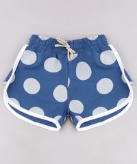 Short-Infantil-Running-Estampado-de-Poa-em-Moletom-Azul-9744602-Azul_1