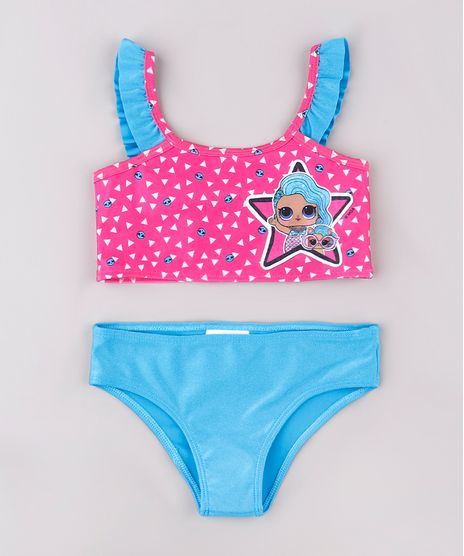 Biquini-Infantil-LOL-Surprise-Estampado-com-Babado-Protecao-UV50--Rosa-Escuro-9740767-Rosa_Escuro_1