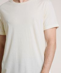 Camiseta-Masculina-Basica-com-Linho-Manga-Curta-Gola-Careca-Bege-Claro-9752731-Bege_Claro_4