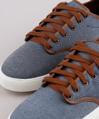 Tenis-Jeans-Masculino-Oneself-com-Recortes--Azul-Medio-9811995-Azul_Medio_2