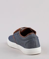 Tenis-Jeans-Masculino-Oneself-com-Recortes--Azul-Medio-9811995-Azul_Medio_3
