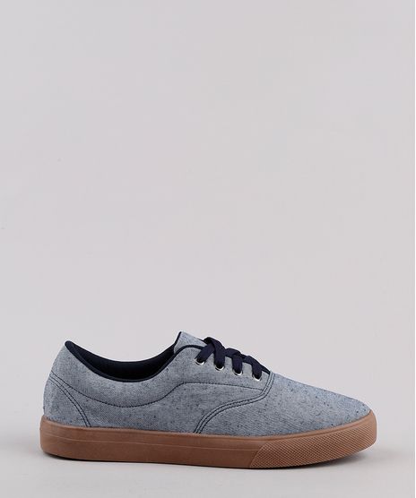 Tenis-Jeans-Masculino-Oneself-com-Pespontos-Azul-Medio-9811994-Azul_Medio_1