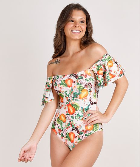 Maio-Body-Ombro-a-Ombro-Estampado-de-Caju-com-Babado-Sem-Bojo-Protecao-UV50--Bege-Claro-9717105-Bege_Claro_1