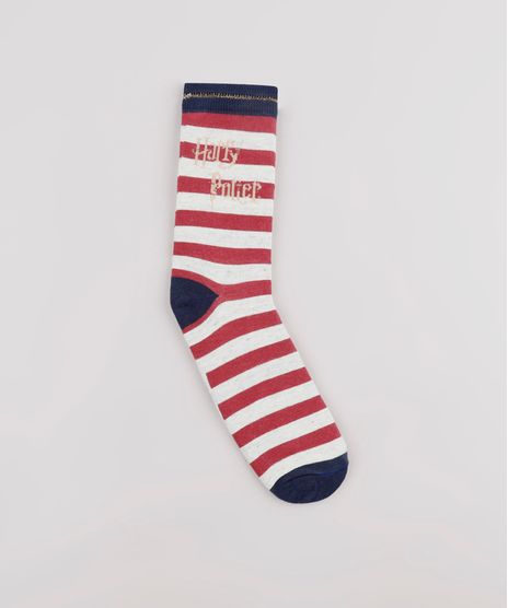 Meia-Feminina-Harry-Potter-Cano-Alto-com-Lurex-Cinza-Mescla-Claro-9743076-Cinza_Mescla_Claro_1