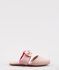 Mule-Infantil-Molekinha-Bico-Fino-com-Laco-Rose-9824889-Rose_1