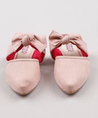 Mule-Infantil-Molekinha-Bico-Fino-com-Laco-Rose-9824889-Rose_4