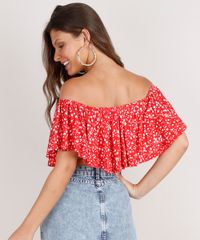 Blusa-Feminina-Ciganinha-Cropped-Estampada-Floral-Manga-Curta-Vermelho-9770985-Vermelho_2