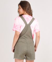 Jardineira-de-Sarja-Feminina-com-Bolsos-Barra-Desfiada-Verde-Militar-9811482-Verde_Militar_2