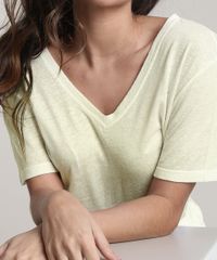 Blusa-Feminina-Salinas-com-Linho-Manga-Curta-Decote-V--Off-White-9792994-Off_White_4