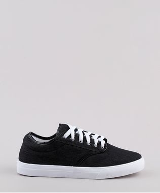 Tenis-Jeans-Masculino-Oneself-com-Recortes--Preto-9811998-Preto_1