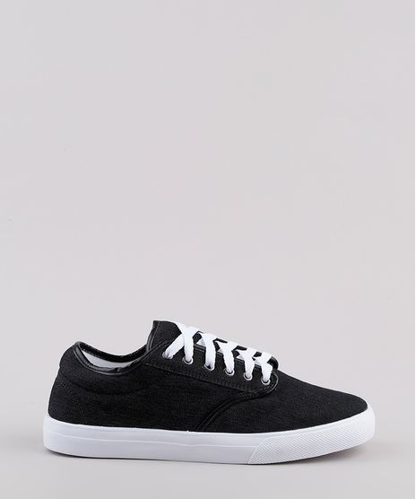 Tenis-Jeans-Masculino-Oneself-com-Recortes--Preto-9811998-Preto_1