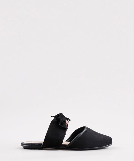 Mule-Infantil-Molekinha-Bico-Fino-com-Laco-Preto-9824888-Preto_1