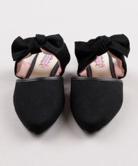 Mule-Infantil-Molekinha-Bico-Fino-com-Laco-Preto-9824888-Preto_4