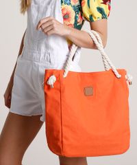 Bolsa-Feminina-Shopper-Grande-com-Alca-de-Corda-Laranja-9602426-Laranja_2