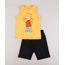 Conjunto-Infantil-de-Regata-Bart-Simpson-Mostarda---Bermuda-em-Moletom-Preta-9734838-Preto_1