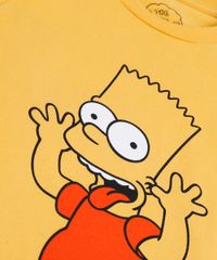 Conjunto-Infantil-de-Regata-Bart-Simpson-Mostarda---Bermuda-em-Moletom-Preta-9734838-Preto_3