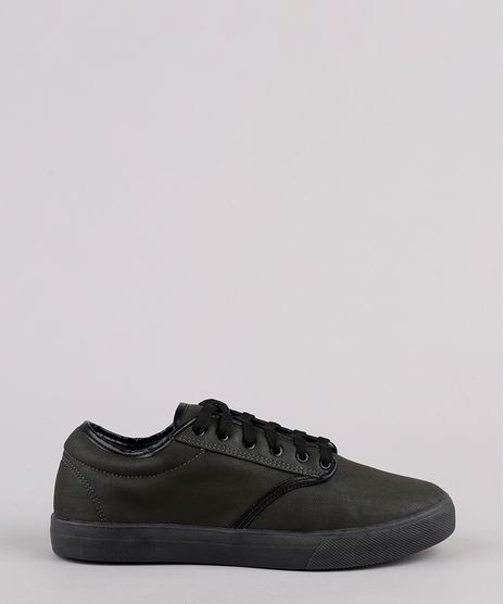 Tenis-Masculino-Oneself-com-Recortes-Verde-Escuro-9812005-Verde_Escuro_1