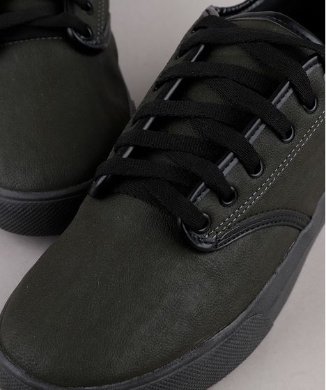 tenis masculino verde escuro