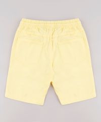 Bermuda-de-Sarja-Infantil-Basica-Com-Elastico-Amarelo-9690566-Amarelo_2