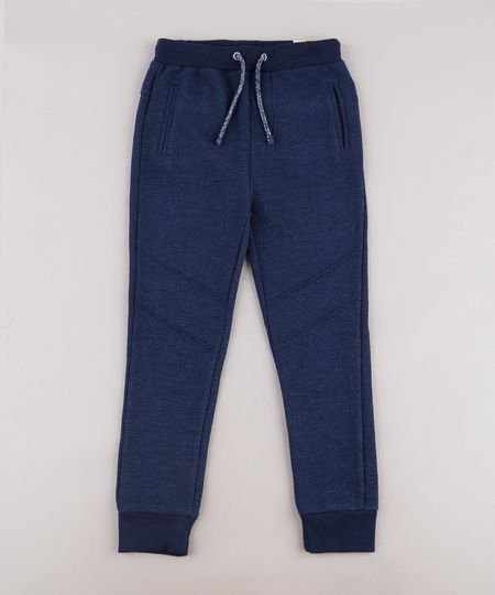 Calca-Infantil-em-Moletom-Texturizada-com-Recortes-Azul-Marinho-9659782-Azul_Marinho_1