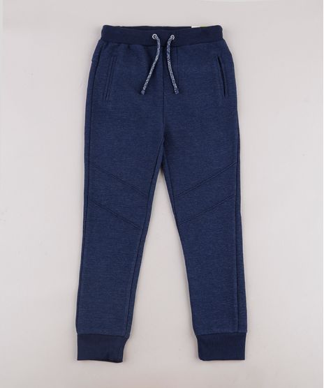 Calca-Infantil-em-Moletom-Texturizada-com-Recortes-Azul-Marinho-9659782-Azul_Marinho_1