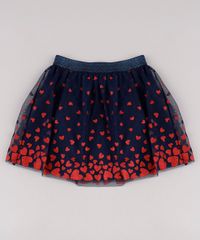 Saia-Infantil-em-Tule-Estampado-de-Coracoes-com-Brilho-com-Lurex-Azul-Marinho-9682148-Azul_Marinho_1