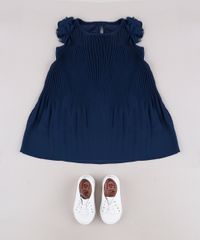 Vestido-Infantil-Plissado-com-Flores-Sem-Manga-Azul-Marinho-9678025-Azul_Marinho_3