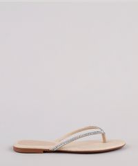 Rasteira-Feminina-Oneself-Texturizada-Croco-com-Strass-Bege-9721508-Bege_1
