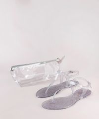 Kit-de-Rasteira-Feminina-Oneself-Transparente-com-Glitter---Necessaire-Prateada-9827568-Prateada_1