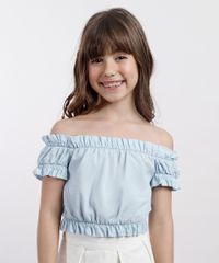 Blusa-Jeans-Infantil-Agua-de-Coco-Tal-Mae-Tal-Filha-Cropped-Ombro-a-Ombro-Manga-Curta-Azul-Claro-9799552-Azul_Claro_1
