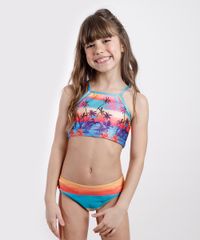 Biquini-Infantil-Blueman-Halter-Neck-Estampado-Poente-Tropical-Listrado-com-Protecao-com-UV50--Azul-9777138-Azul_1