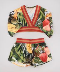 Conjunto-Infantil-Agua-de-Coco-Tal-Mae-Tal-Filha-de-Blusa-Cesto-de-Frutas-Manga-Curta---Short-Verde-Escuro-9675675-Verde_Escuro_6