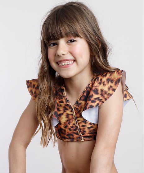 Biquini-Infantil-Agua-de-Coco-Estampado-Animal-Print-Onca-com-Babado-Protecao-UV50--Caramelo-9776569-Caramelo_1