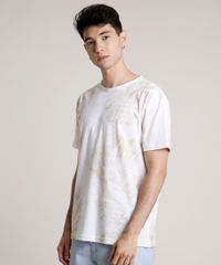 Camiseta-Masculina-Estampada-de-Abacaxi-Manga-Curta-Gola-Careca-Off-White-9757278-Off_White_1