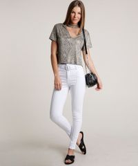 Blusa-Feminina-Choker-Estampada-Animal-Print-Onca-com-Lurex-Manga-Curta-Bege-Escuro-9780552-Bege_Escuro_3