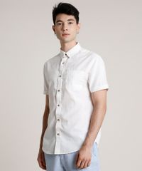 Camisa-Masculina-com-Linho-e-Bolso-Manga-Curta-Off-White-9660421-Off_White_1