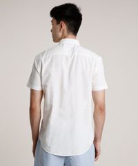 Camisa-Masculina-com-Linho-e-Bolso-Manga-Curta-Off-White-9660421-Off_White_2