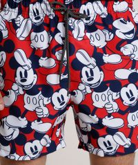 Short-Masculino-Mickey-Estampado-com-Bolsos-Vermelho-9831662-Vermelho_2