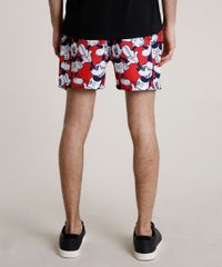 Short-Masculino-Mickey-Estampado-com-Bolsos-Vermelho-9831662-Vermelho_4