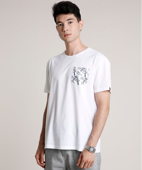 Camiseta-Masculina-com-Bolso-Estampado-de-Folhagens-Manga-Curta-Gola-Careca-Off-White-9720316-Off_White_1