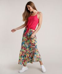 Saia-Feminina-Longa-Estampada-Tropical-com-Babado-Verde-9785959-Verde_3
