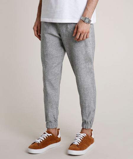 Calca-de-Sarja-Masculina-Jogger-Slim--Cinza-Mescla-9779210-Cinza_Mescla_1