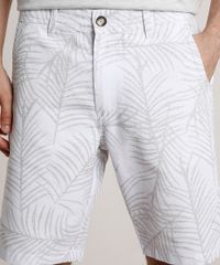 Bermuda-Masculino-Reta-com-Linho-Estampado-de-Folhagens-Off-White-9759691-Off_White_2