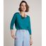 Blusa-Feminina-Ampla-Basica-Manga-7-8-Decote-Redondo-Verde-9509004-Verde_1_1