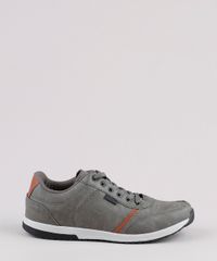 Sapatenis-Masculino-Ollie-com-Recortes--Chumbo-9812252-Chumbo_1