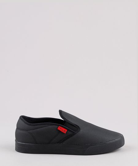 Tenis-Slip-On-Masculino-Ollie-Texturizado-Preto-9812256-Preto_1 Tenis-Slip-On-Masculino-Ollie-Texturizado-Preto-9812256-Preto_1