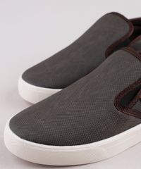 Tenis-Slip-On-Masculino-Ollie-Texturizado-Marrom-9812254-Marrom_2